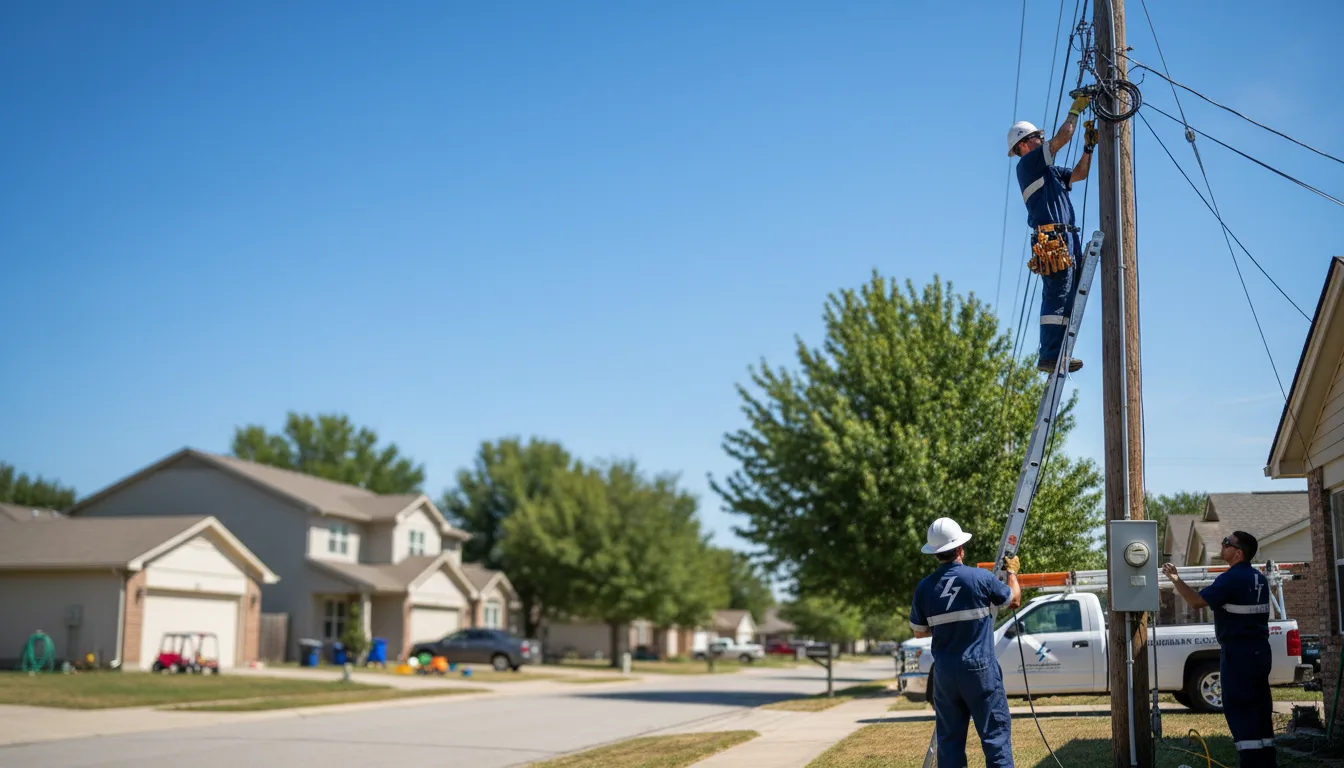 Residential electrician providing installation services in Mansfield, IL
